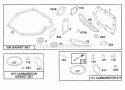 Gasket Sets Diagram and Parts List for 122802-3413-01  Briggs and Stratton Engine